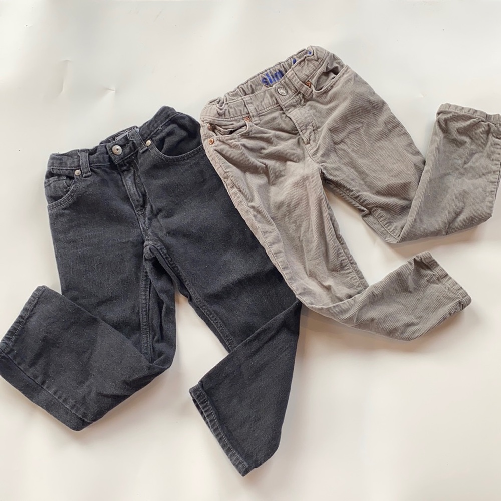 2 pairs little boy skinny jeans